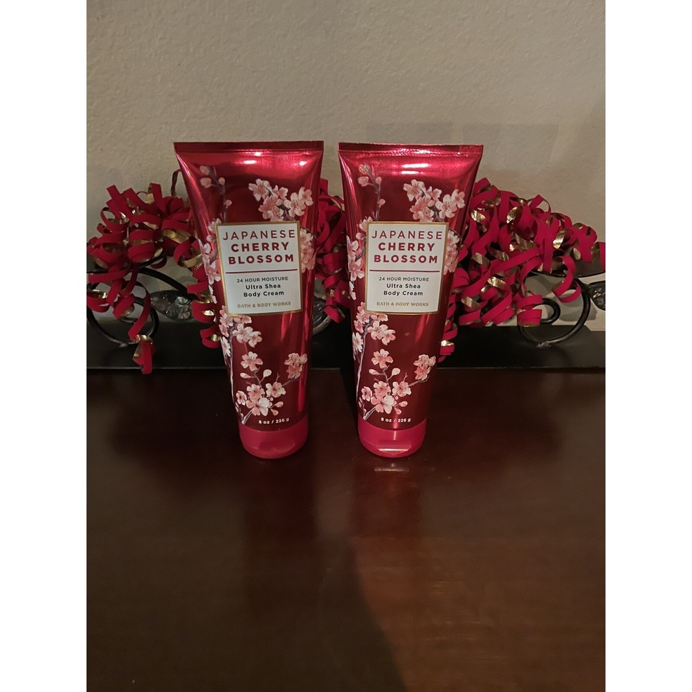 Bath & Body Works Lot of 2 JAPANESE CHERRY BLOSSOM Ultimate Body Creams